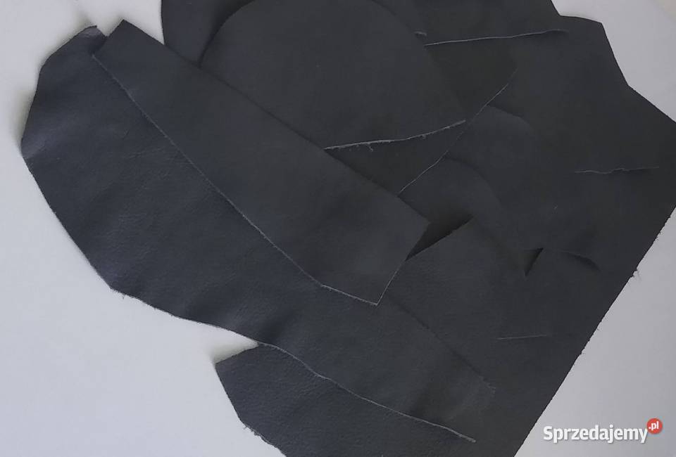 Skóra 263 g Licowa Włoska Szara Cienka średnie i