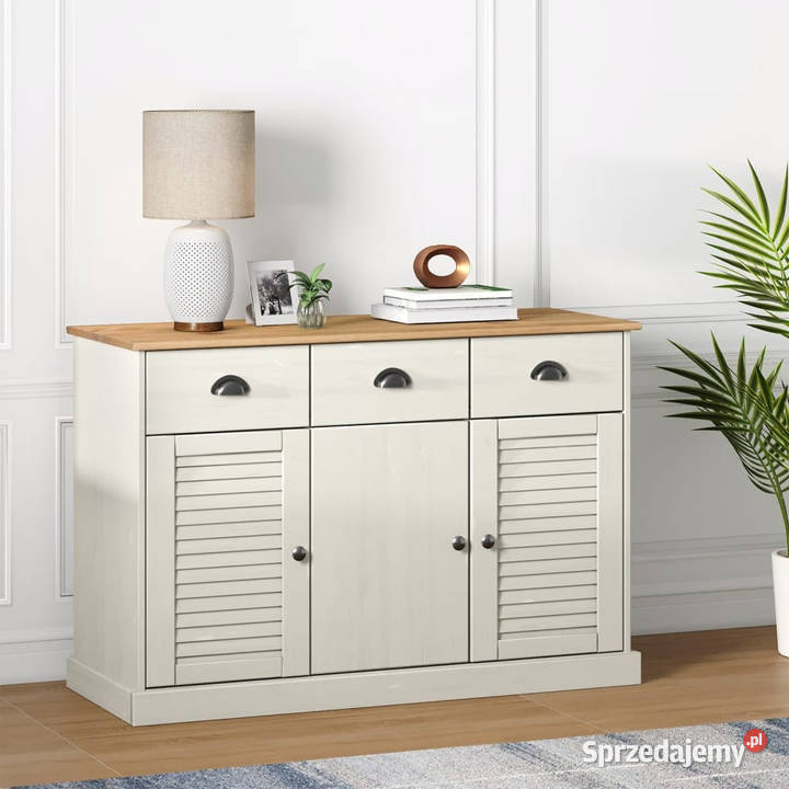 Szafka z szufladami VIGO 113x40x75 biała lita