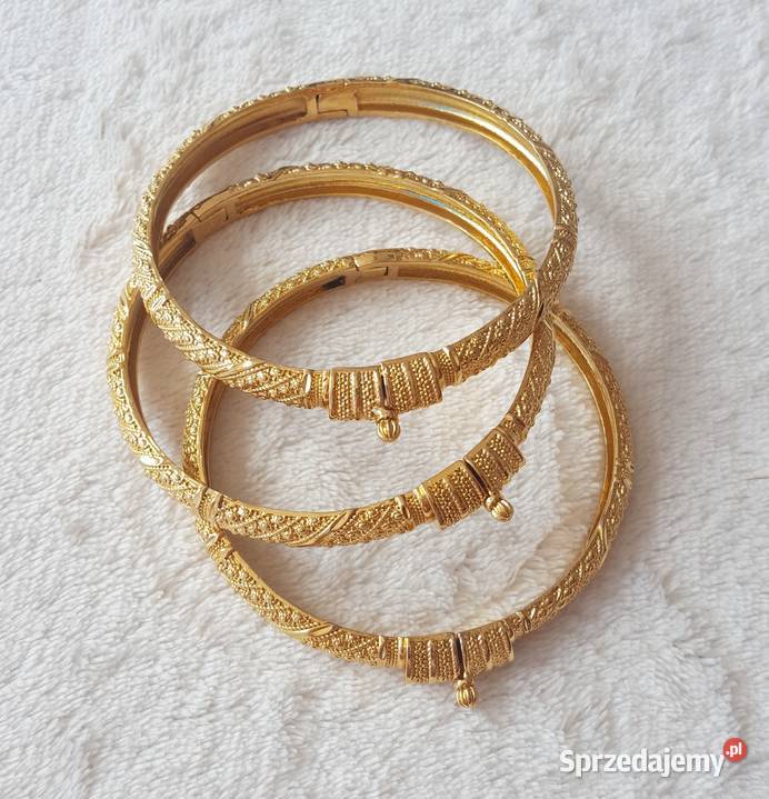 Nowa bransoletka indyjska bangla bangle złoty