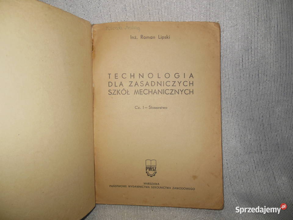 Technologia ślusarstwo Roman Lipski Cz 1 Kielce