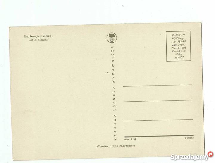 BAŁTYK POCZTÓWKA KOLOROWA Krynki sprzedam