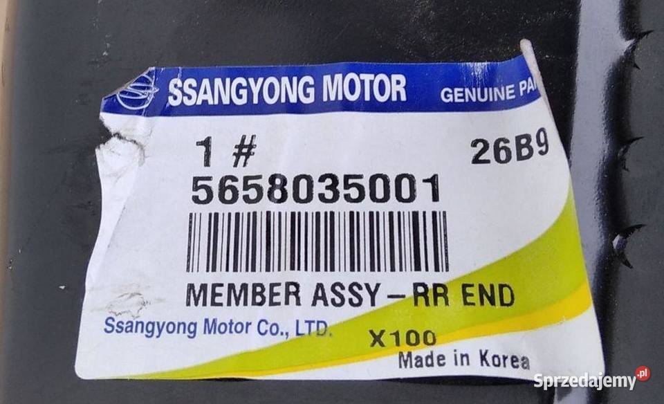 SSANGYONG TIVOLI PAS TYŁ