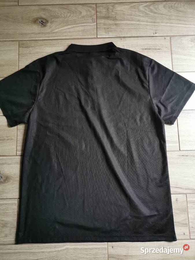 Koszulka Polo przewiewna regular fit L Czarna Ruda Śląska