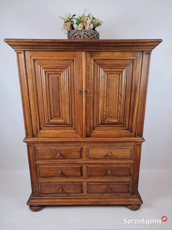 Wysoka komoda bieliżniarkaszuflady 105cm Komody