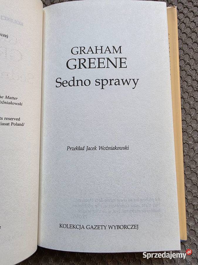 Sedno sprawy Graham Greene twarda z obwolutą Proza i poezja małopolskie Kraków