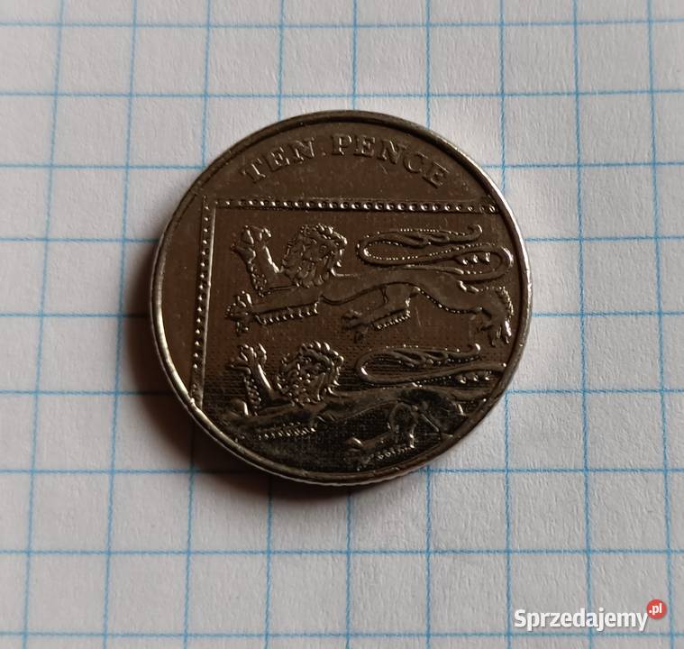 10 PENSÓW TEN PENCE 2014 WIELKA BRYTANIA Piszczac