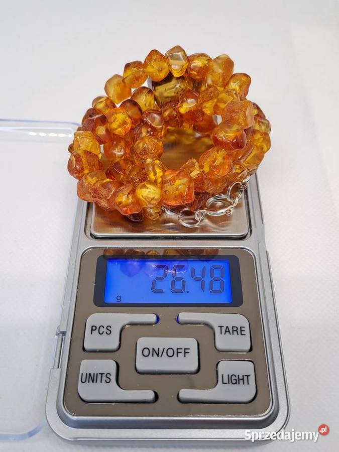 Korale z bursztynu bursztyn bałtycki ciosany Korale Warszawa