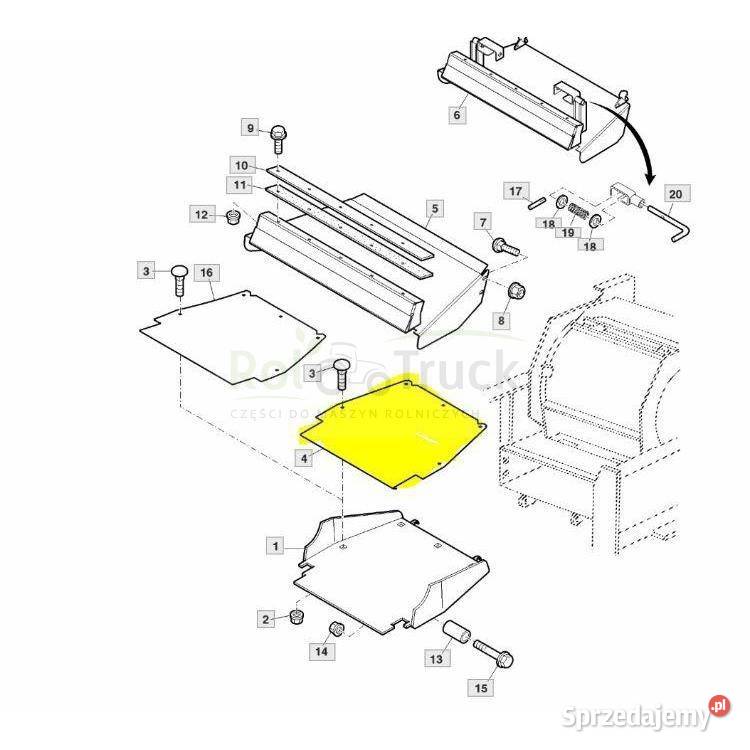 BLACHA ŚCIERALNA JOHN DEERE Z78611 Kolno sprzedam