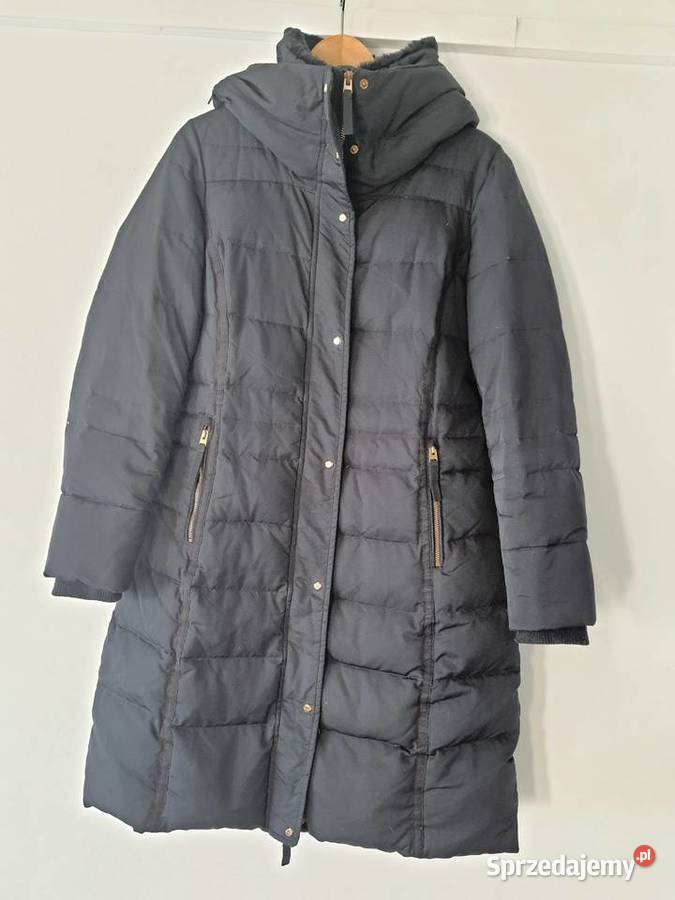 Zara kurtka dłuższa puchowa tailowana czarna M z mazowieckie Piaseczno sprzedam