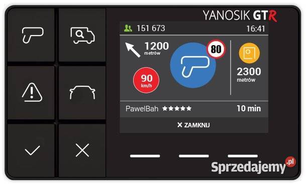 Yanosik GTR z rocznym abonamentem GPS i akcesoria Łuszczów Drugi