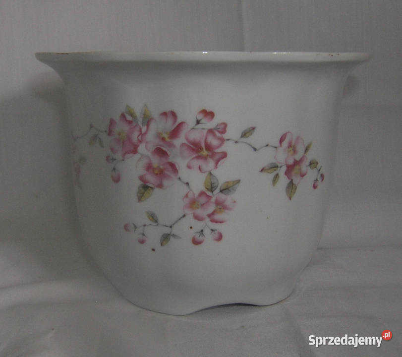 osłonka na donice porcelanowa vintage Bartków