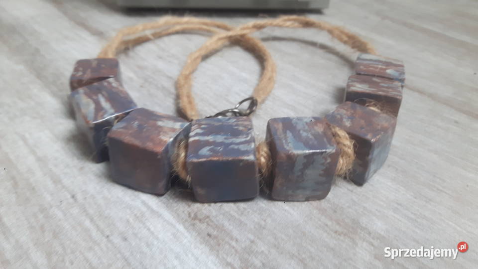 Naszyjnik ceramiczny ręcznie wykonany mazowieckie Otwock