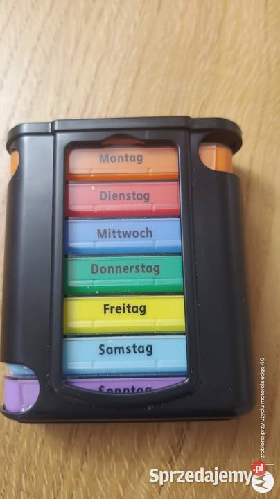 Organizer tygodniowy na tabletki Organizery i siatki Ciechanów sprzedam