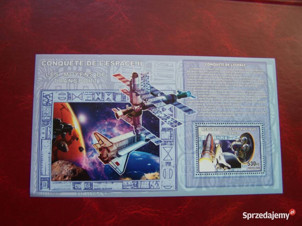 Kongo 2006 MNH Kosmos Podbój Kosmosu 3 Tychy sprzedam