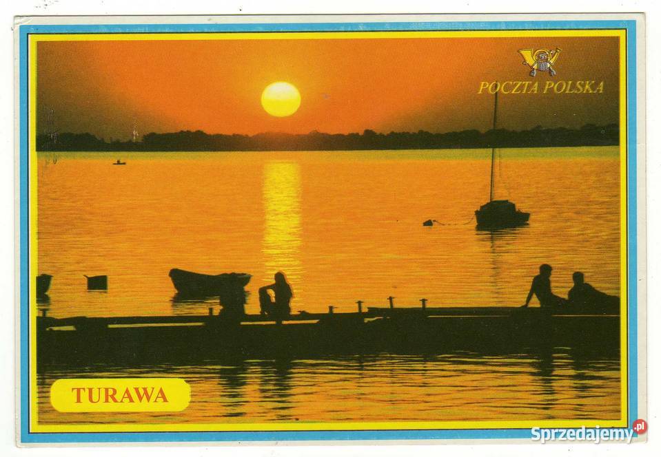 TURAWA JEZIORO DUŻE POCZTÓWKA POCZTA POLSKA Krynki