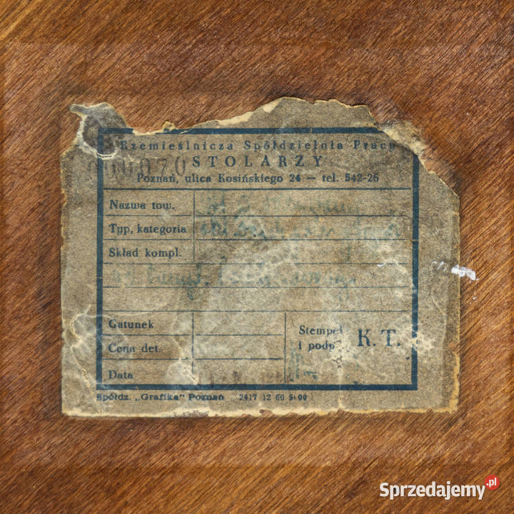 Okrągły Stół Art Deco Modernizm Lata 50 Vintage Swarzędz