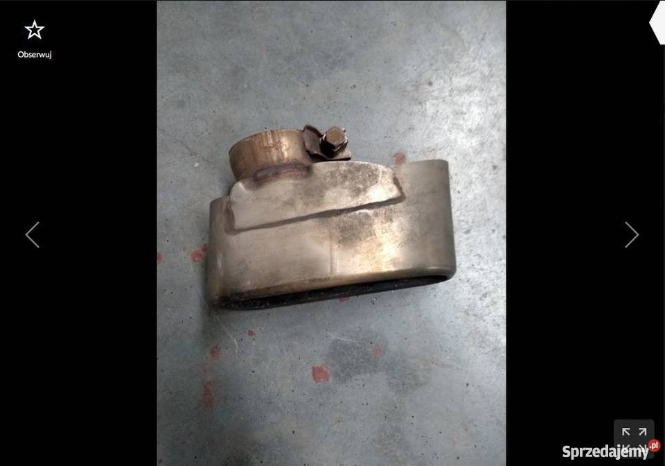 Rura końcowa wydechu Porsche prawa Porsche 997