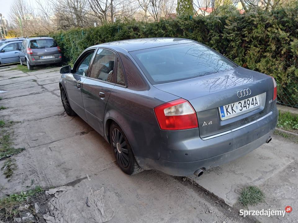 AUDI A4 20 GAZ Rok produkcji 2002 małopolskie Kraków sprzedam