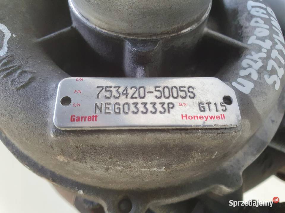 TURBOSPRĘŻARKA Peugeot 407 16 HDI turbo Turbosprężarki lubelskie Chełm