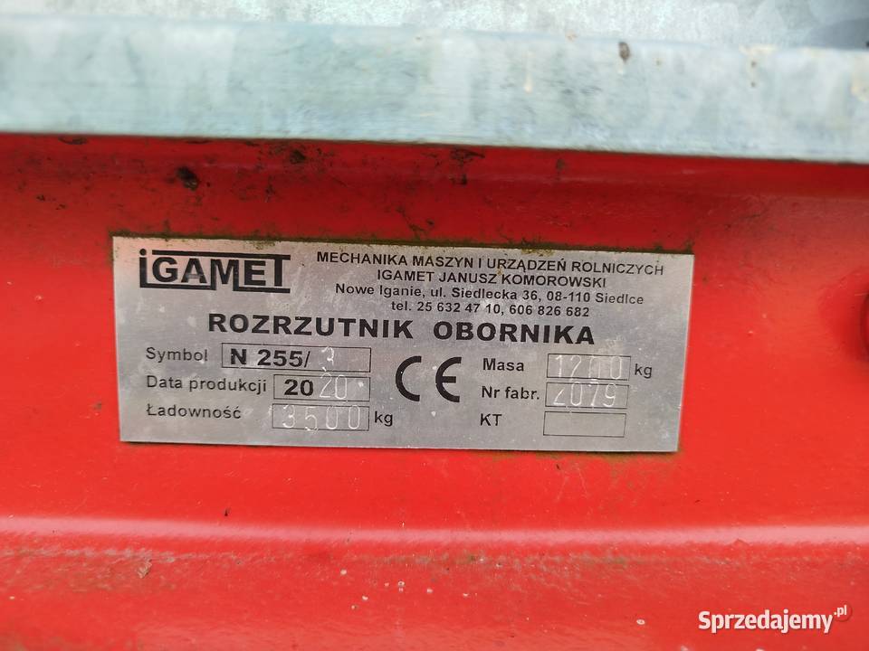 Rozrzutnik obornika 35T Bowyczyny