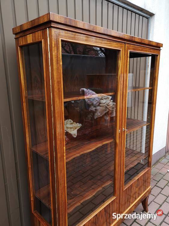 Witryna Serwantka ARTDECO Politura Orzech Stara wielkopolskie Swarzędz