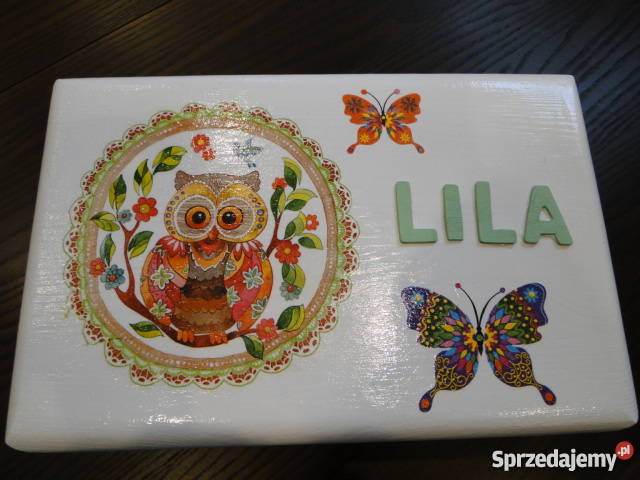 Sowa Mądra Głowa sówki duży kuferek decoupage małopolskie Bochnia
