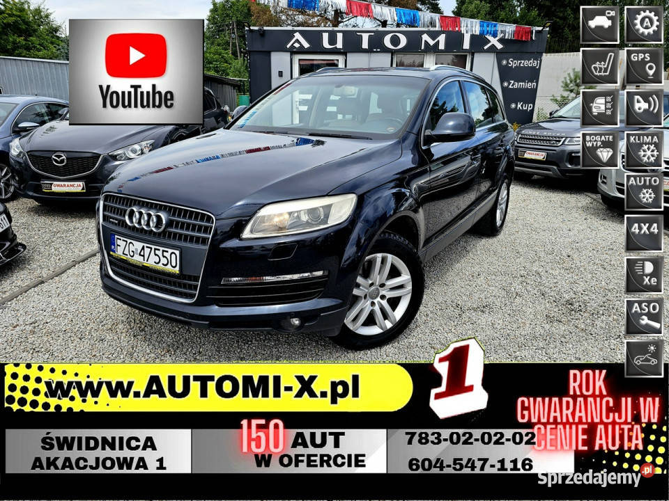 Audi Q7 Niski PRZEBIEGSuper stan 30TDI4x4 przyciemniane szyby dolnośląskie Świdnica