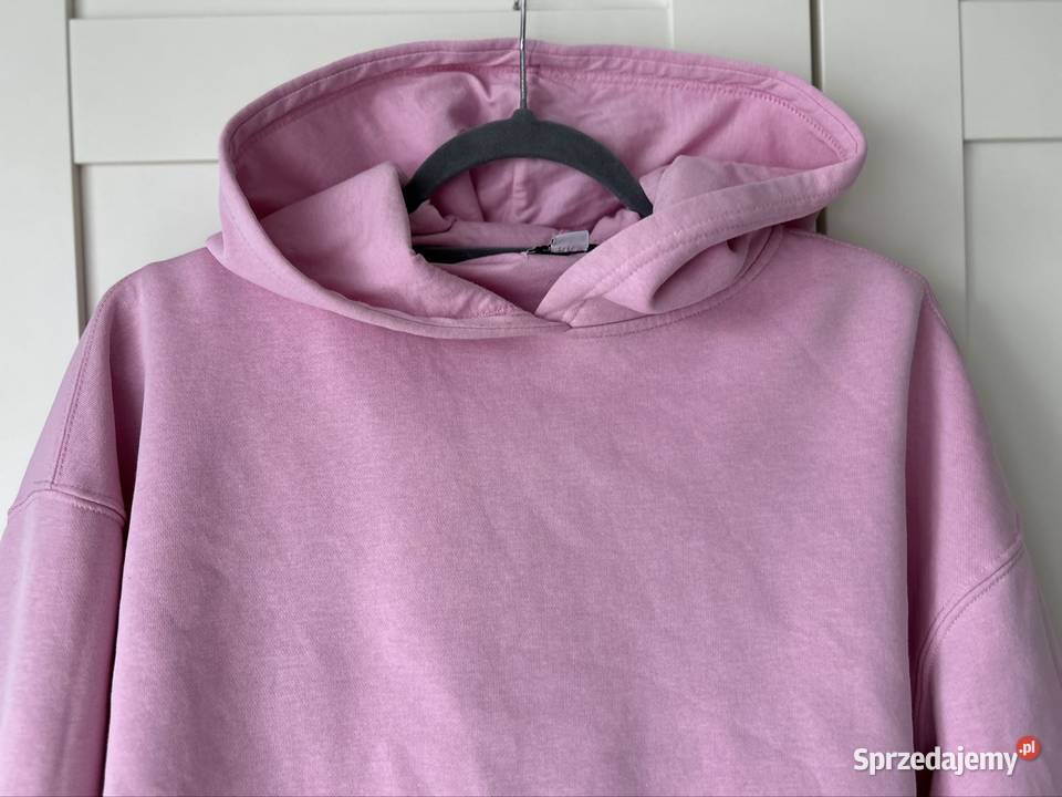 Bluza z kapturem różowa S bluza basic bombka