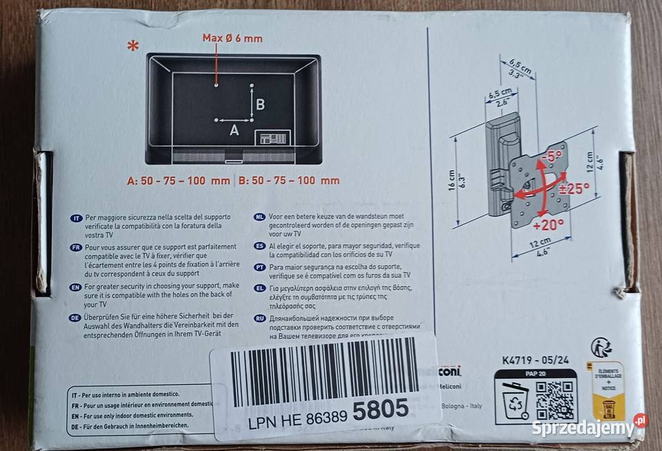 Uchwyt na telewizor ETR 100