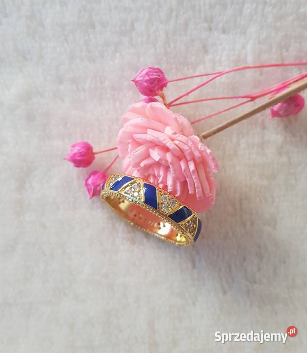 Nowy pierścionek obrączka srebro 925 złoty kolor zachodniopomorskie Szczecin