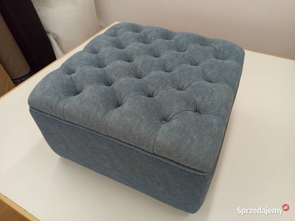 Pufa pikowana caro tapicerowana guziki Radom