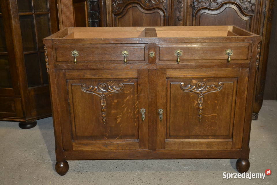 komoda secesyjna 1920 dąb Będzin