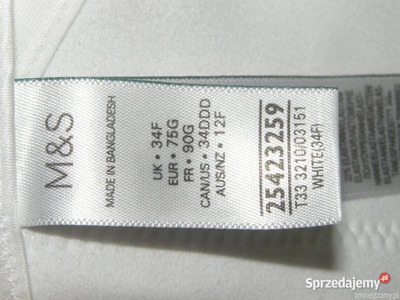 Biustonosz Stanik 34F 75F Marks Spencer bez Siedlce