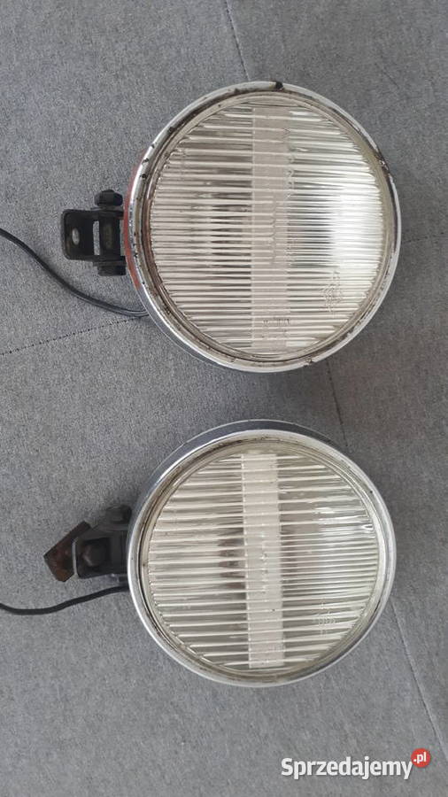 Halogeny okrągłe 125p Polonez Wartburg Lampy robocze Części samochodowe Gliwice