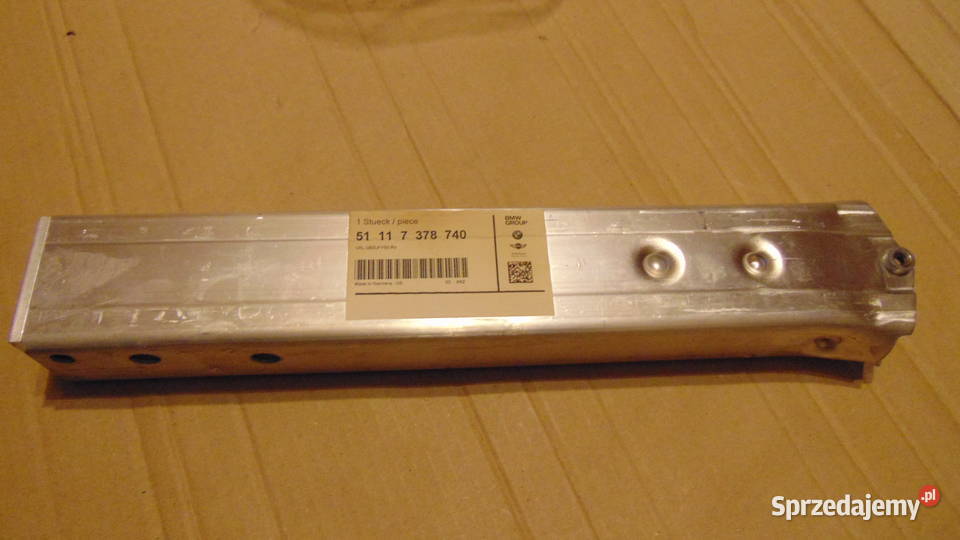Mini F60 strefa zgniotu alu prawa dolna OE