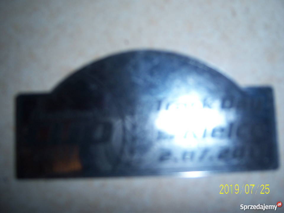 Tabliczka zlotowa classicauto cup 2011 Kielce