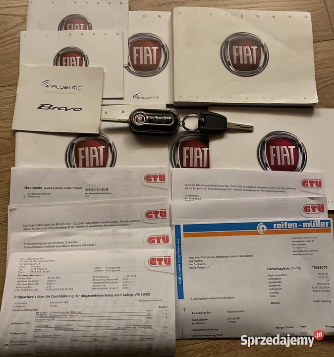 Fiat Bravo 2014r JTD 138 000 Skórzana tapicerka 120KM mazowieckie