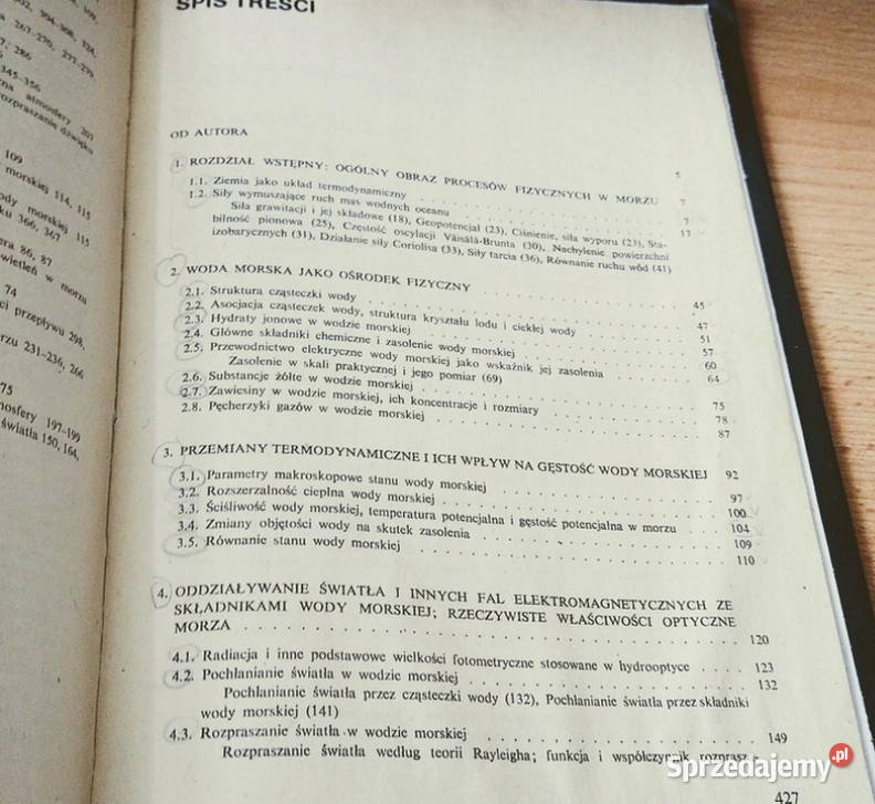 Fizyka morza Jerzy Dera Oceanografia 1983 twarda Gdańsk