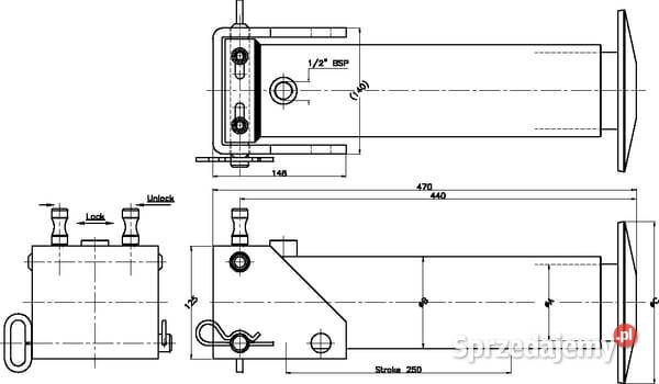 Stopa podporowa hydrauliczna 85250CS z małopolskie Kamionna sprzedam