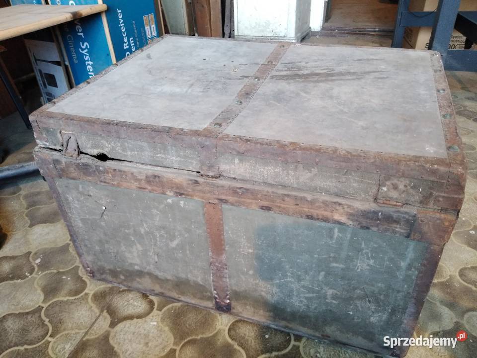 Stara zabytkowa skrzynia Moritz Madler Berlin Dąbrowa Górnicza