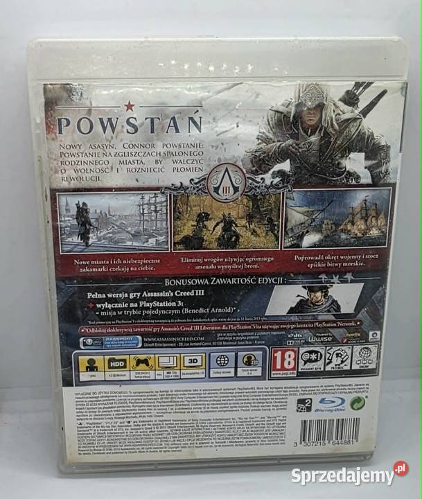 Gra Assasins Creed III 3 Elbląg