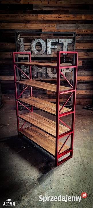 Regał loftowy FIRE regał loftowy na ksiazki dolnośląskie Jelcz-Laskowice sprzedam