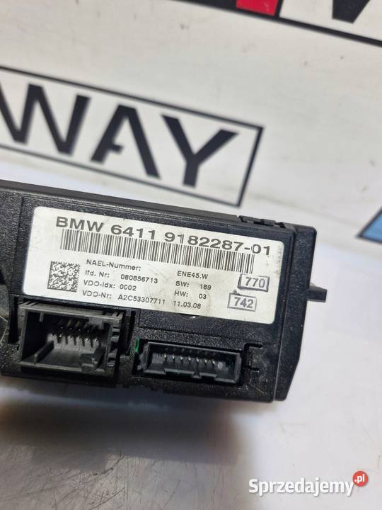 BMW E81 E87 E90 E91 E92 PANEL STEROWANIA osobowe