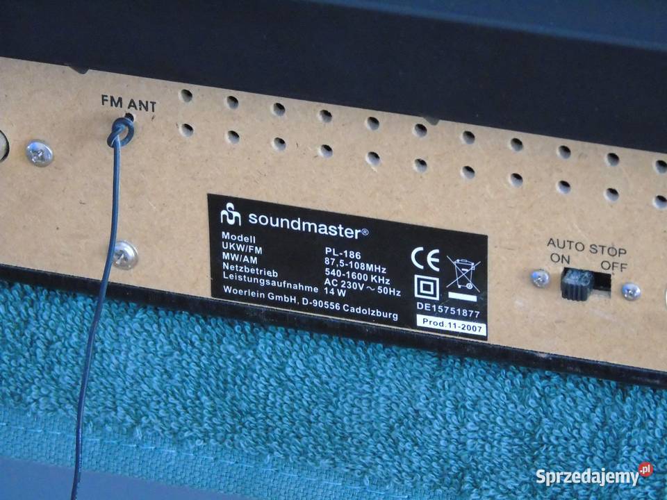 Gramofon stereo z radiem głośniki sprawny Jasło