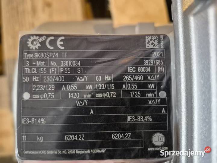 Silnik NORD SK80SP4 TF 055 kW NOWY Rybnik