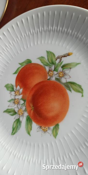 Talerzyk deserowy Hutschenreuther Brzoskwinie i Porcelana i szkło pomorskie Gdańsk