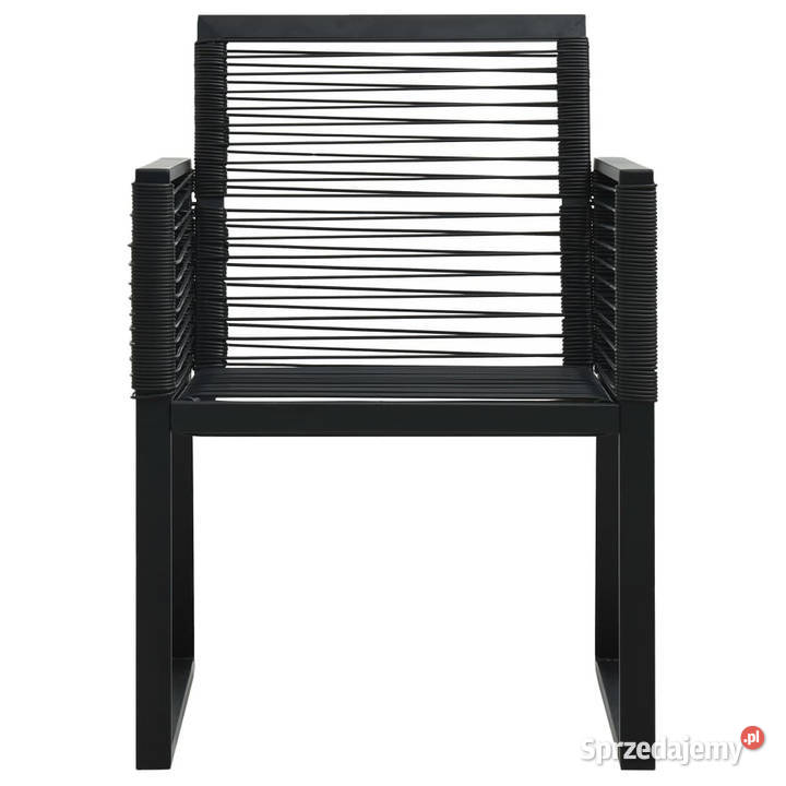 7cz zestaw mebli ogrodowych rattan PVC czarny Warszawa