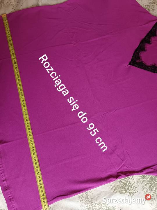 Bluzka fuksja z krótkim rękawem Cieszyn