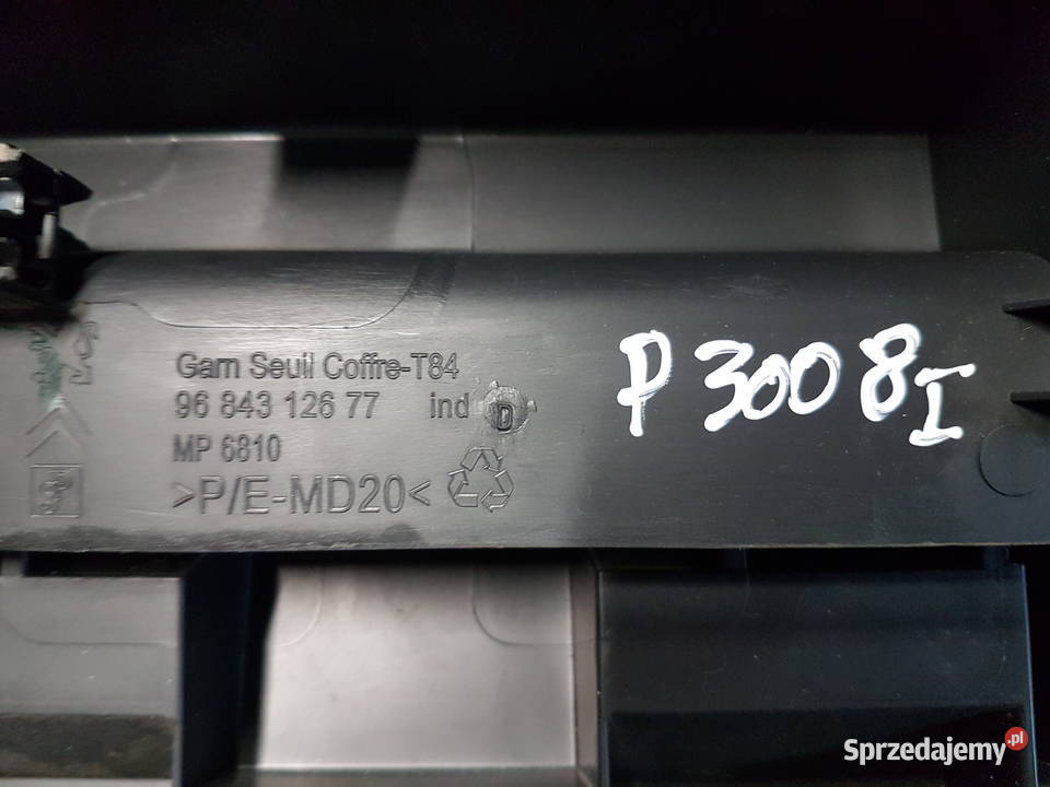 PEUGEOT 3008 I 2011 PODLOGA BAGAZNIKA 9684312677 Turkowice