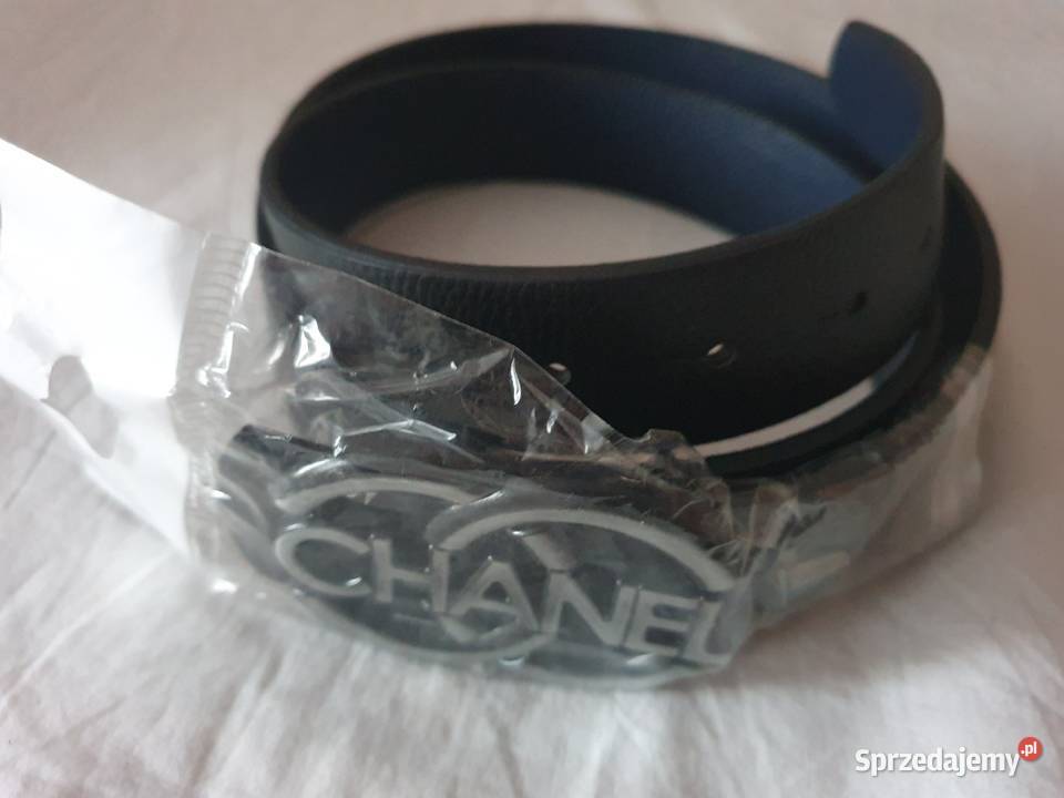 NOWY pasek do spodni Chanel czarny pasek CC pomorskie Gdynia